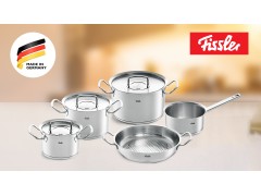 Bộ nồi Fissler Original Profi 5 món nắp kính có quánh - Made in Germany